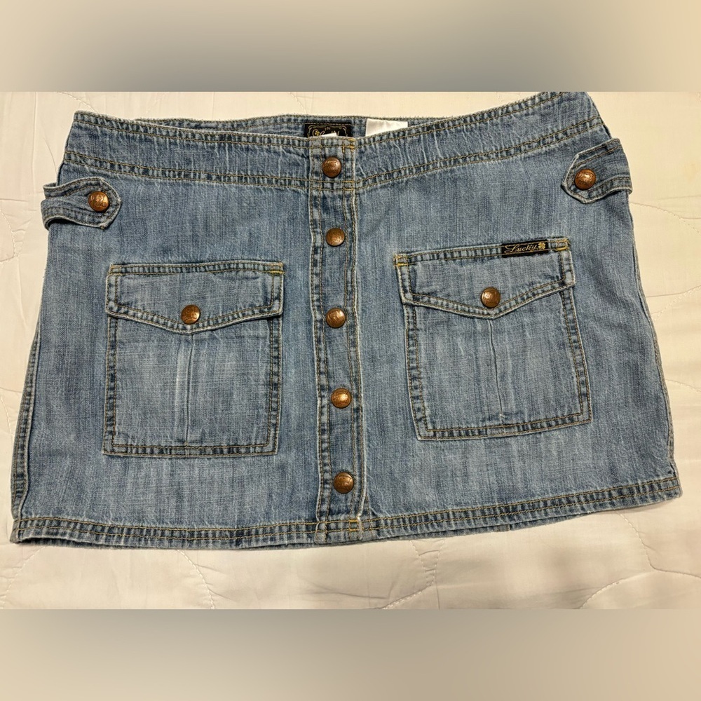 Lucky Brand denim mini skirt 8/29